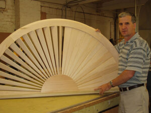 Custom Plantation Shutters Before Finish is Applied