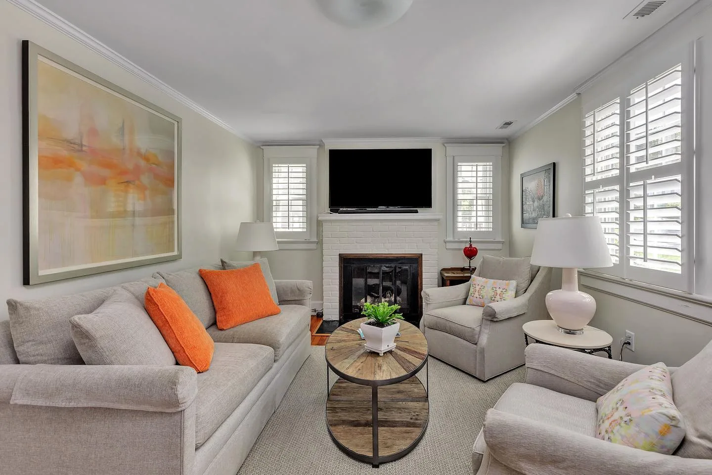 Softedge white living room