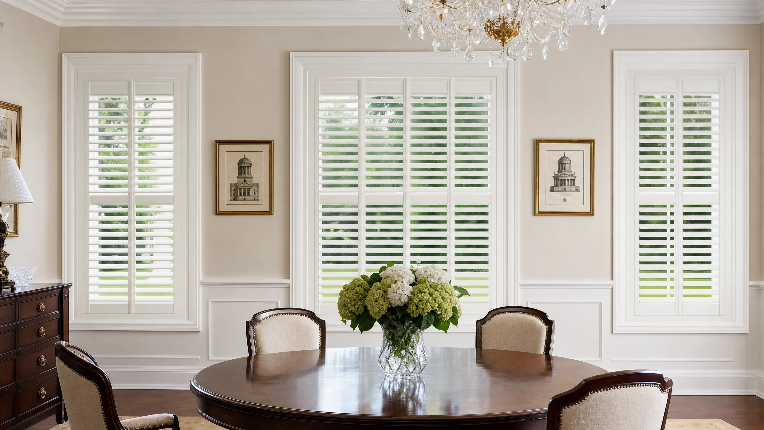 Softedge shutters installed in a Richmond-area Shenandoah home