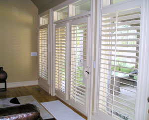 Plantation shutters for windows and doors