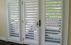 Plantation Shutter on French Door