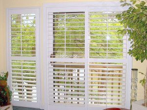 Plantation Shutter on Sliding Glass Door